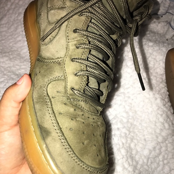 Green Suede Air Force 1st - Picture 8 of 9